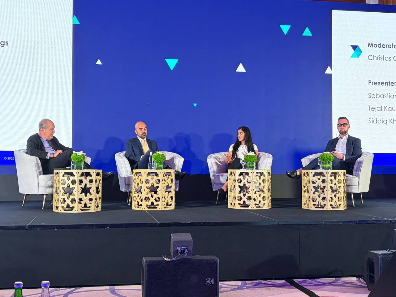 Sebastian Heine speaking at conference panel